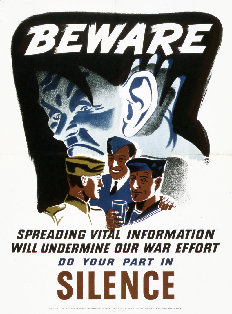 Illustration for article titled The Best Operations Security Propaganda Posters From World War II